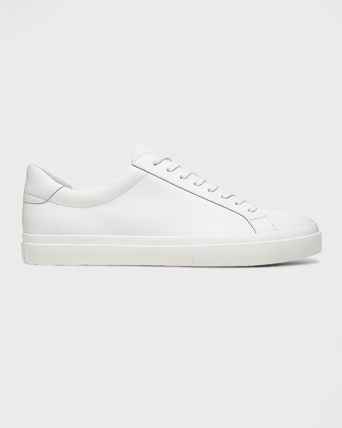 Shop Vince Men's Fulton Solid Leather Low-top Sneakers In White