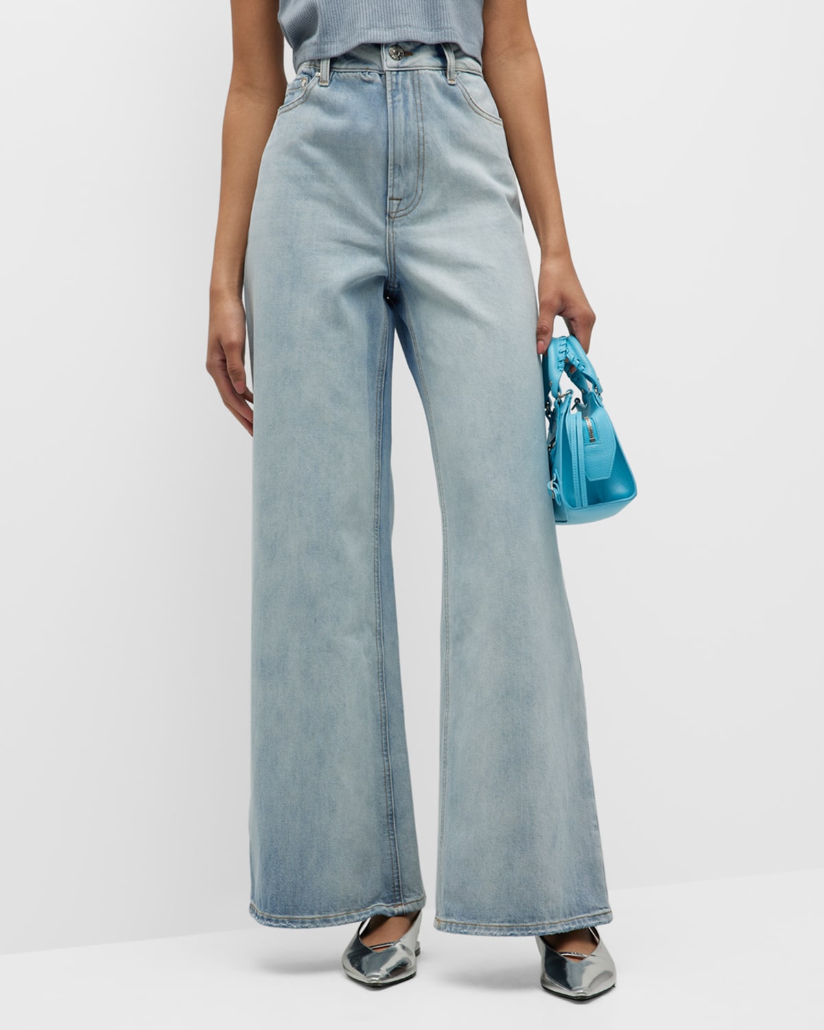 Tomorrow Arizona Wide Loose Jeans In Versailles