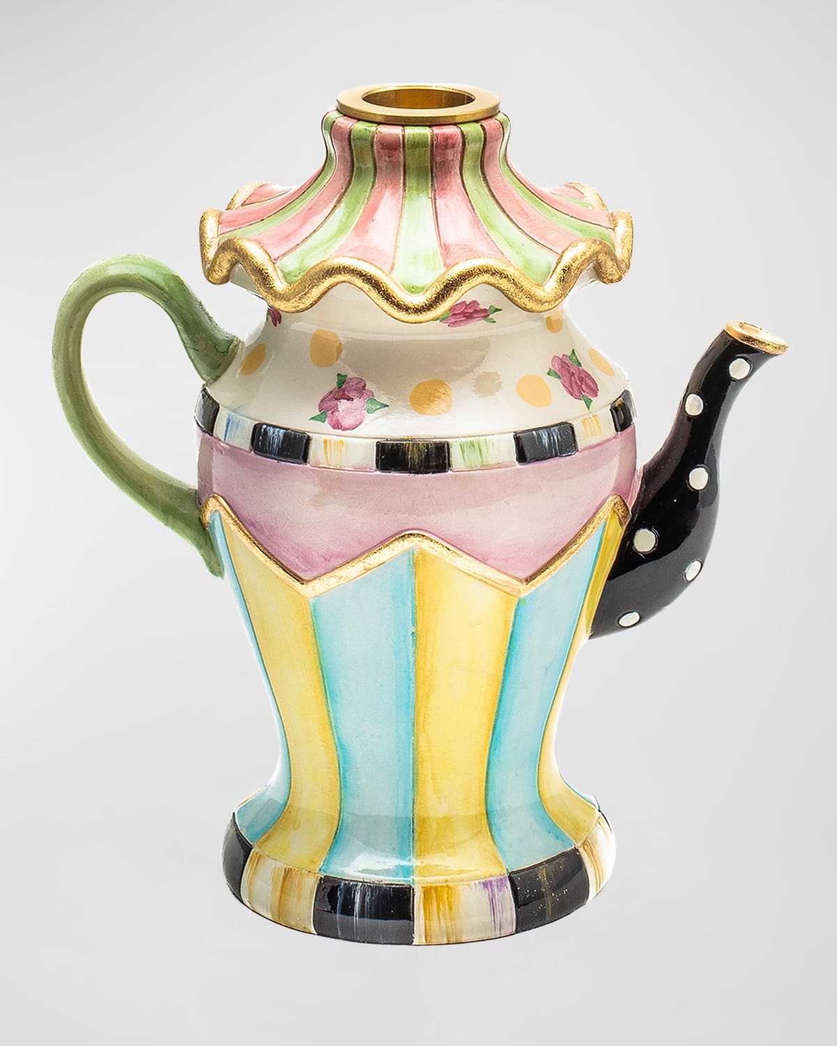 Mackenziechilds Rose Garden Teapot Candle Holder ModeSens