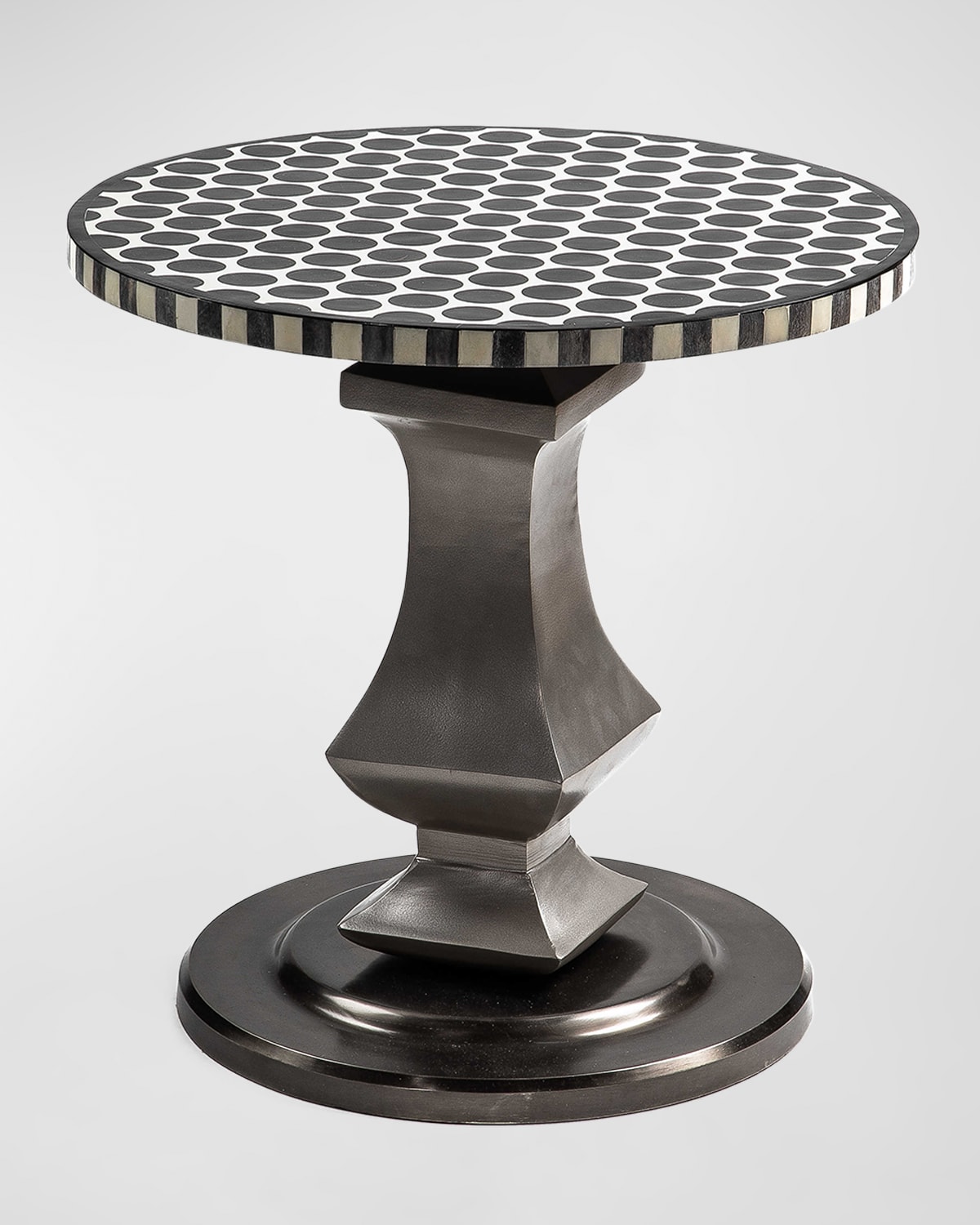 Mackenzie-childs Black Spot On Accent Table