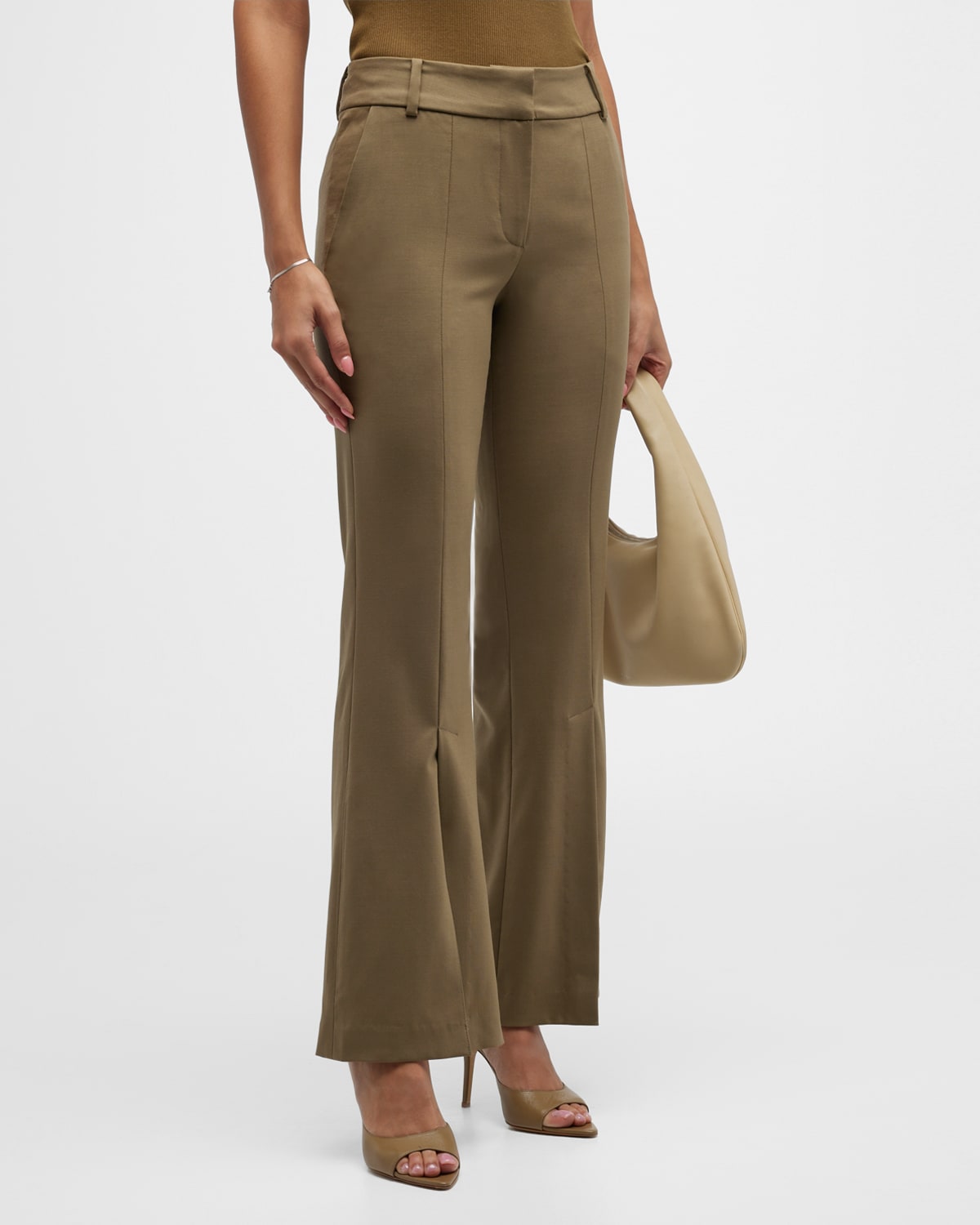 Flared Slit Trousers