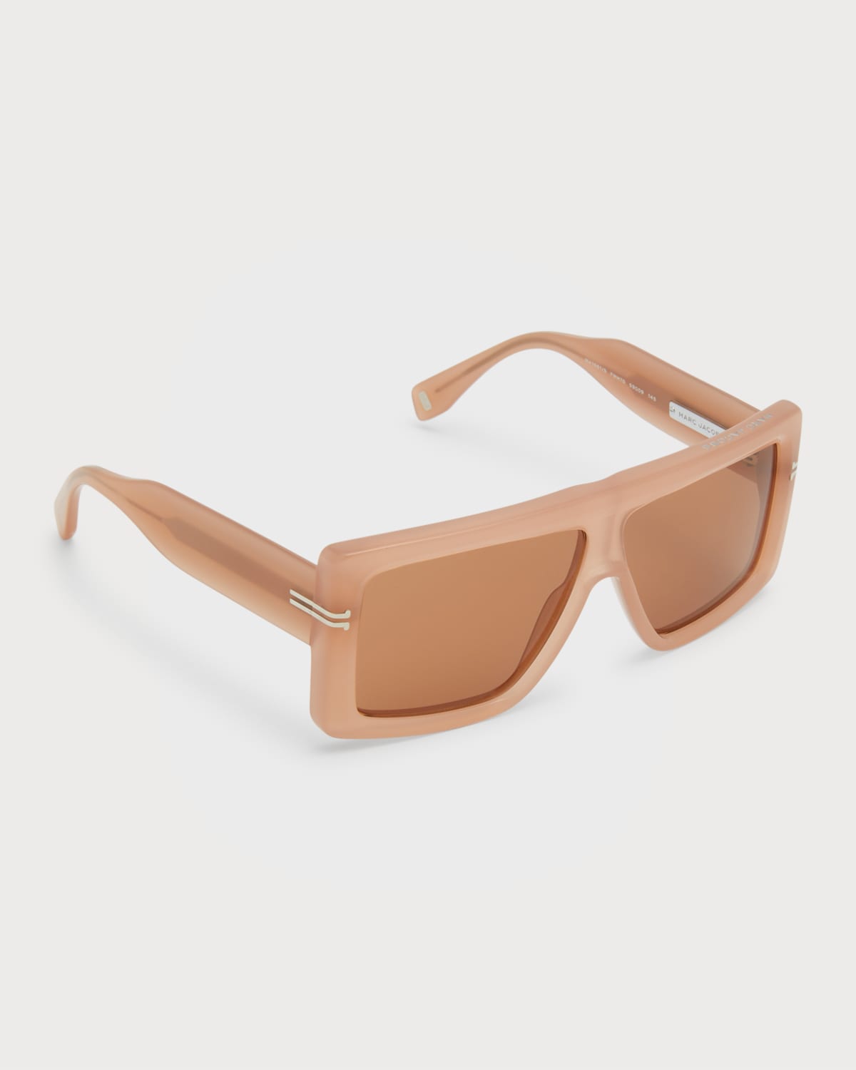 Flat-Top Rectangle Acetate Sunglasses