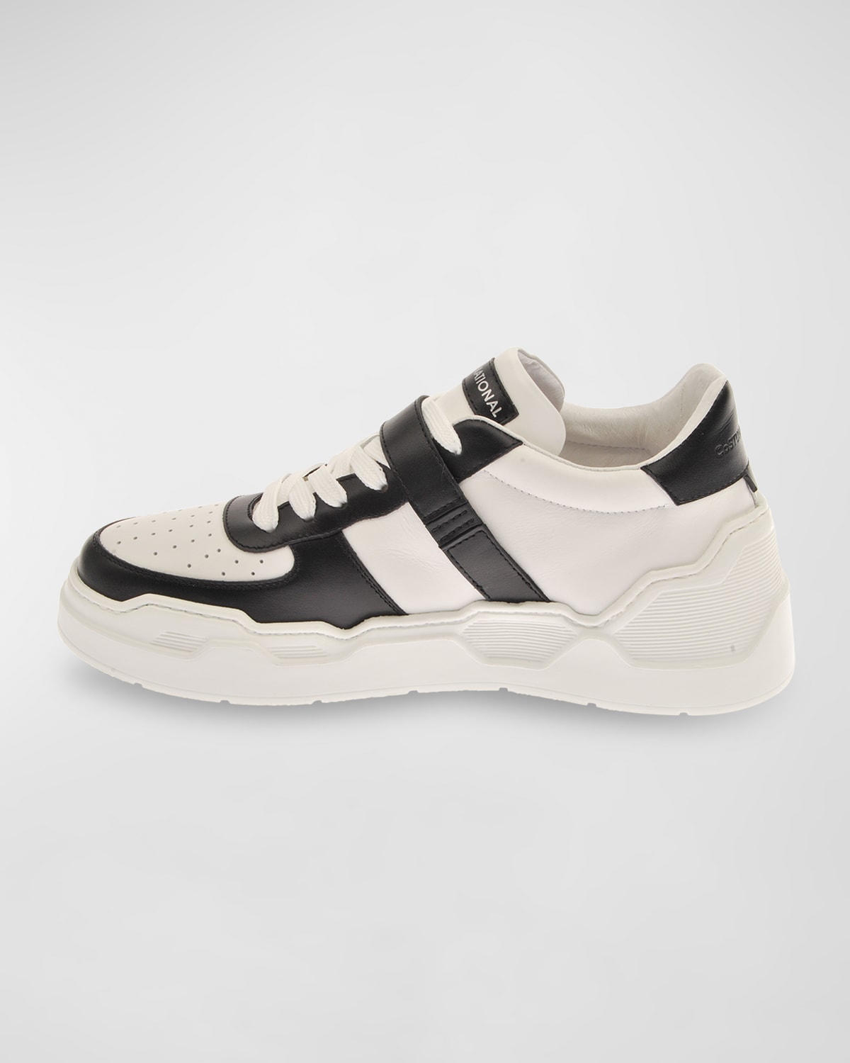 Men's Bicolor Leather Low-Top Sneakers