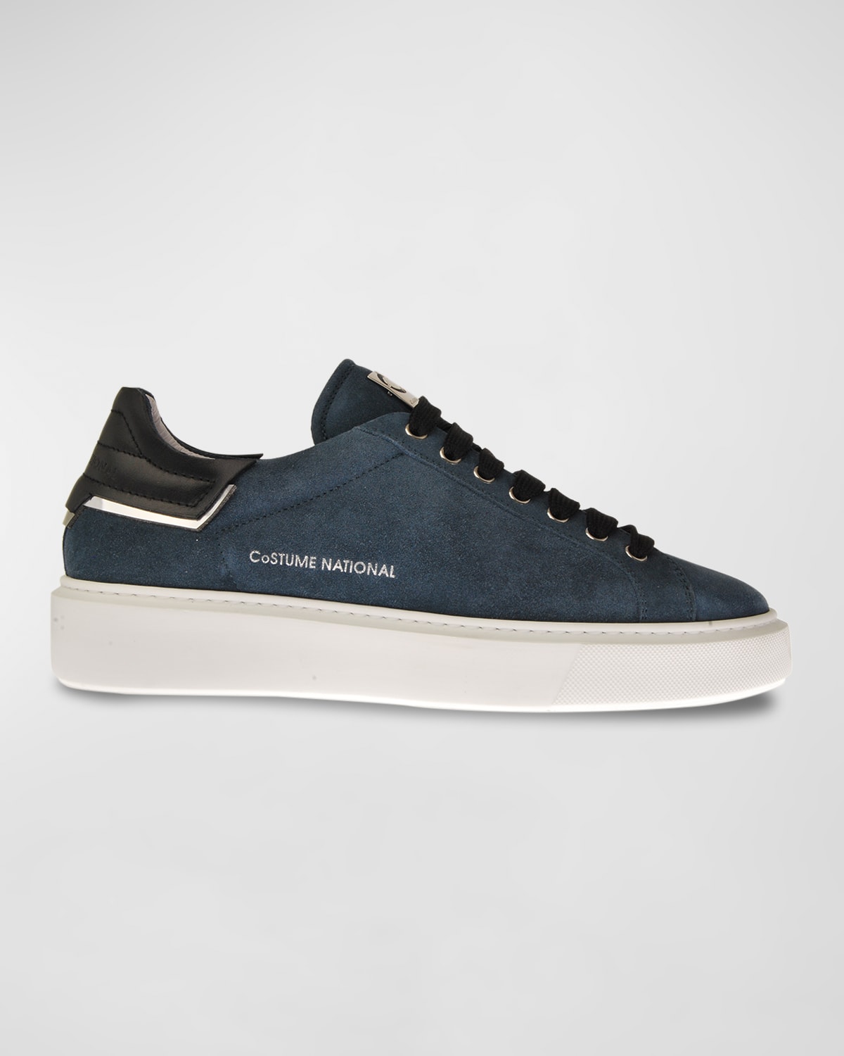 Men's Logo Suede Low-Top Sneakers