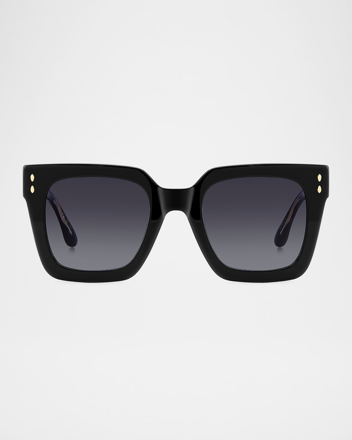Isabel Marant Gradient Square Acetate Sunglasses In Black