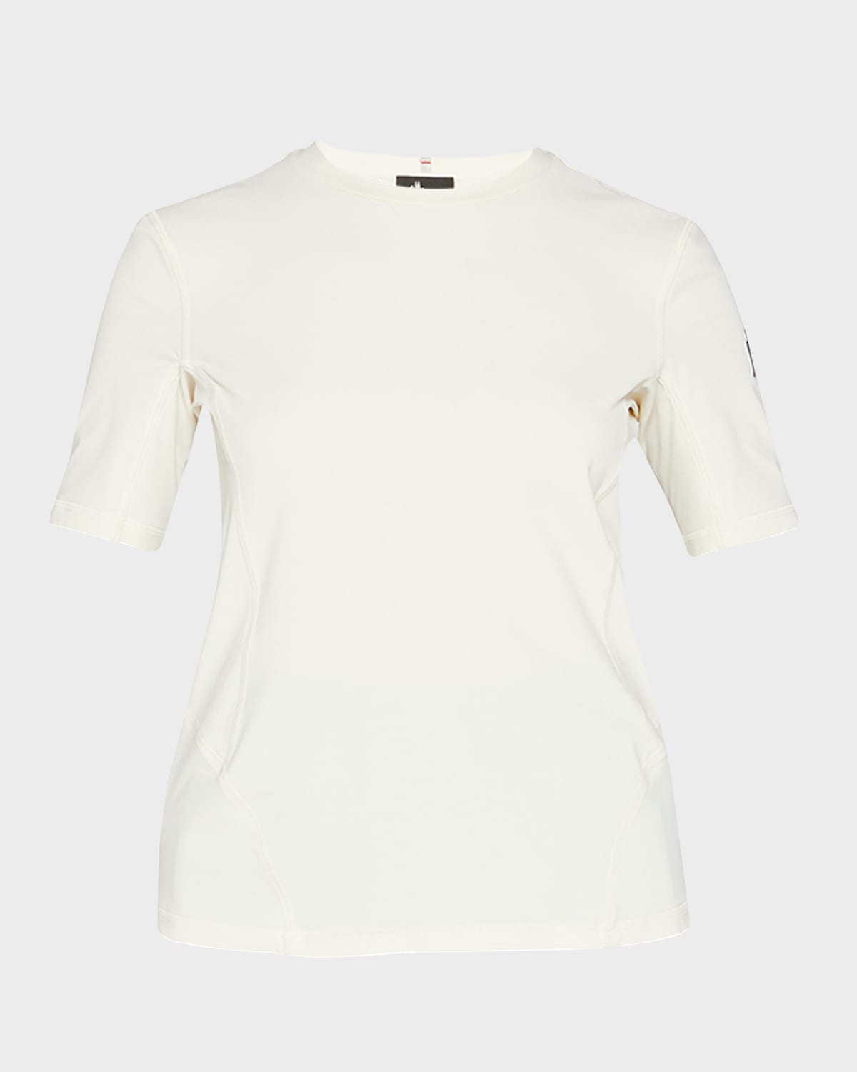 Moncler Logo Tech Jersey T-shirt In White
