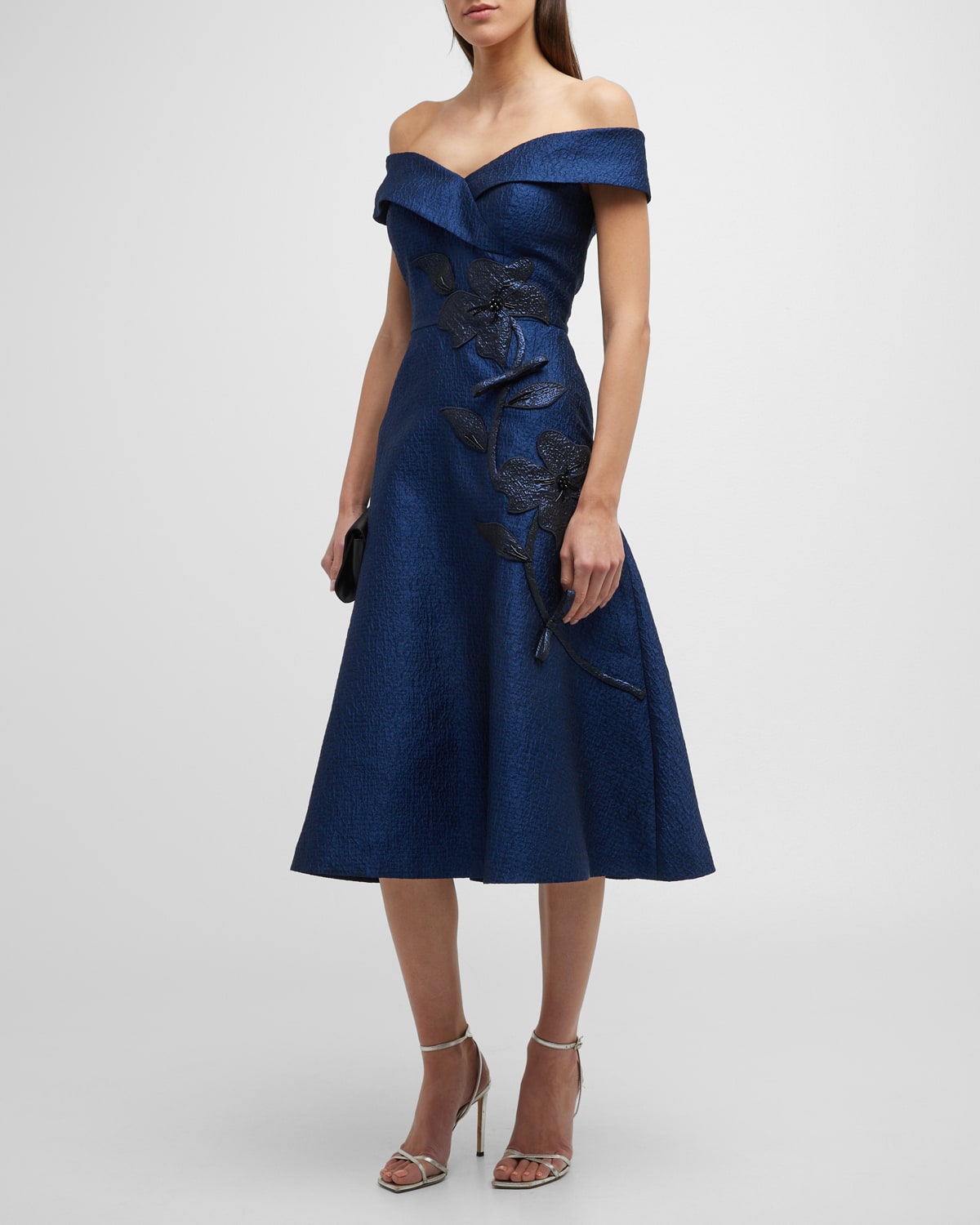Teri jon navy dress sales