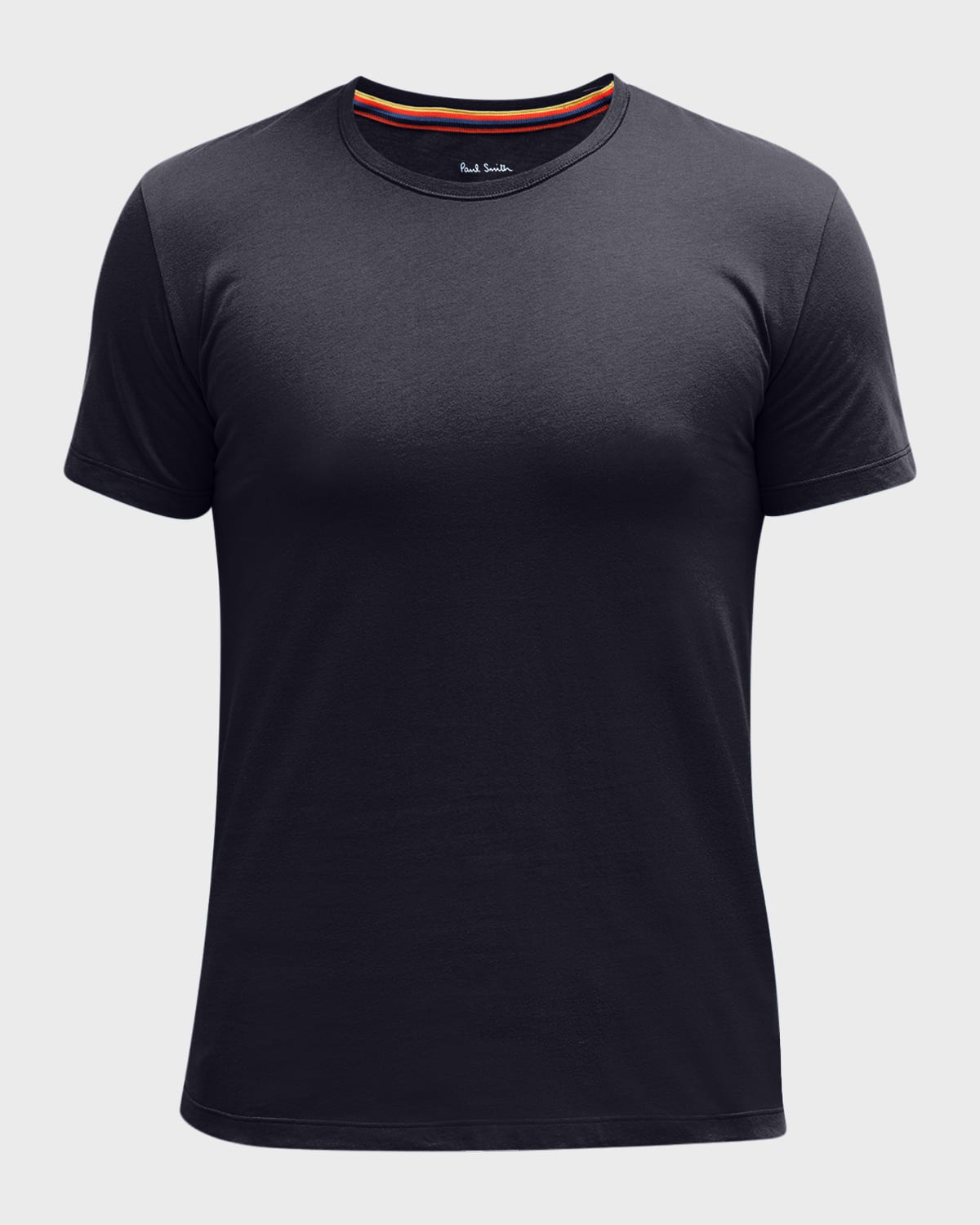 Paul Smith Logo-tag Cotton T-shirt In Navy