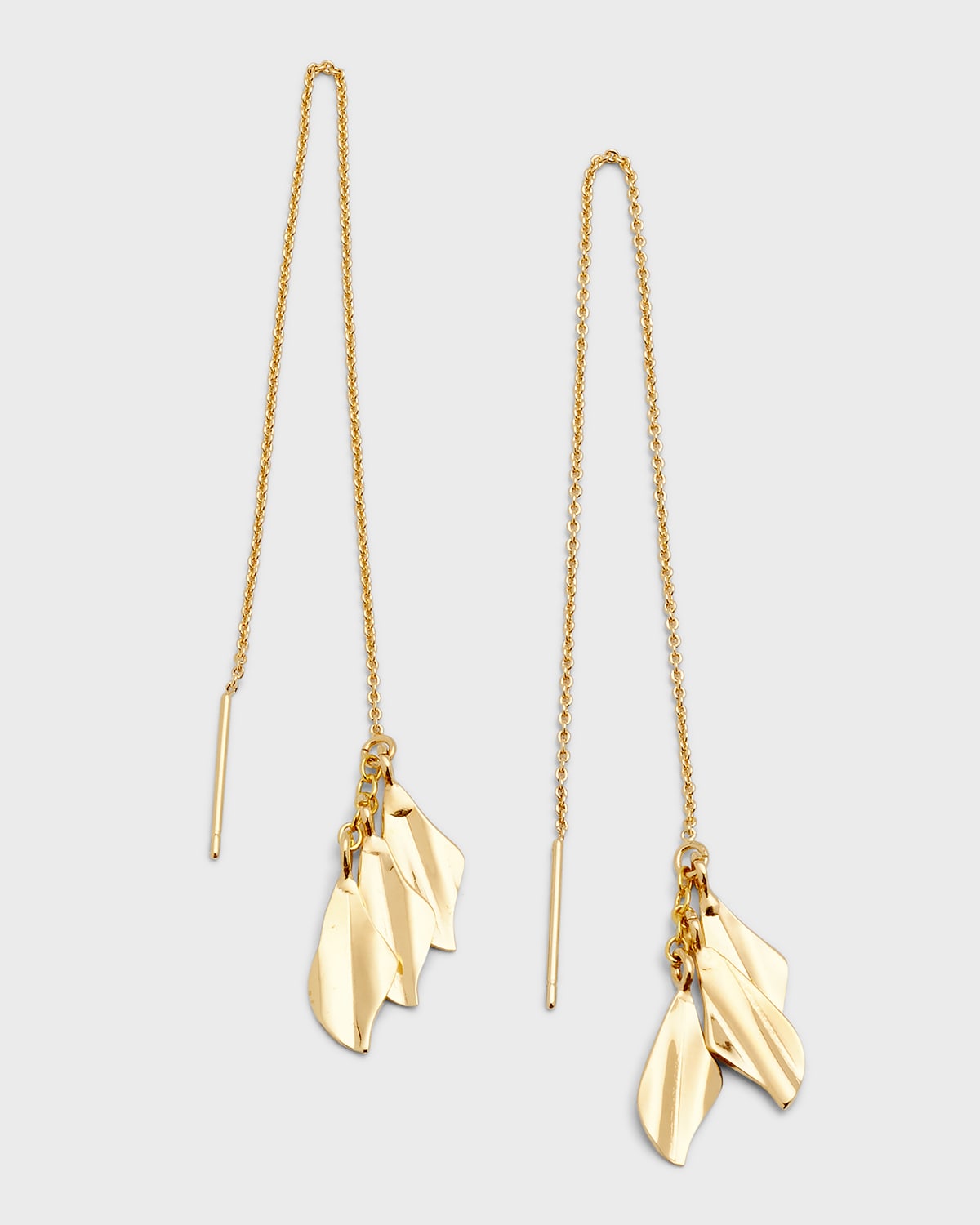 Soko Delicate Bidu Chain Threader Earrings In Gold