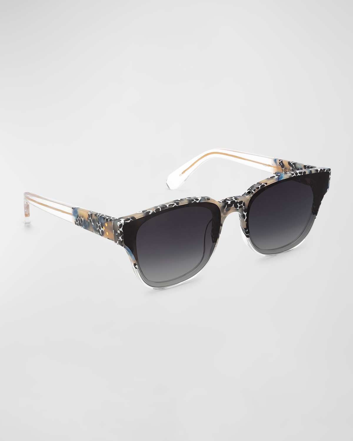 Krewe Webster Mixed-media Sunglasses In Milano To Crystal