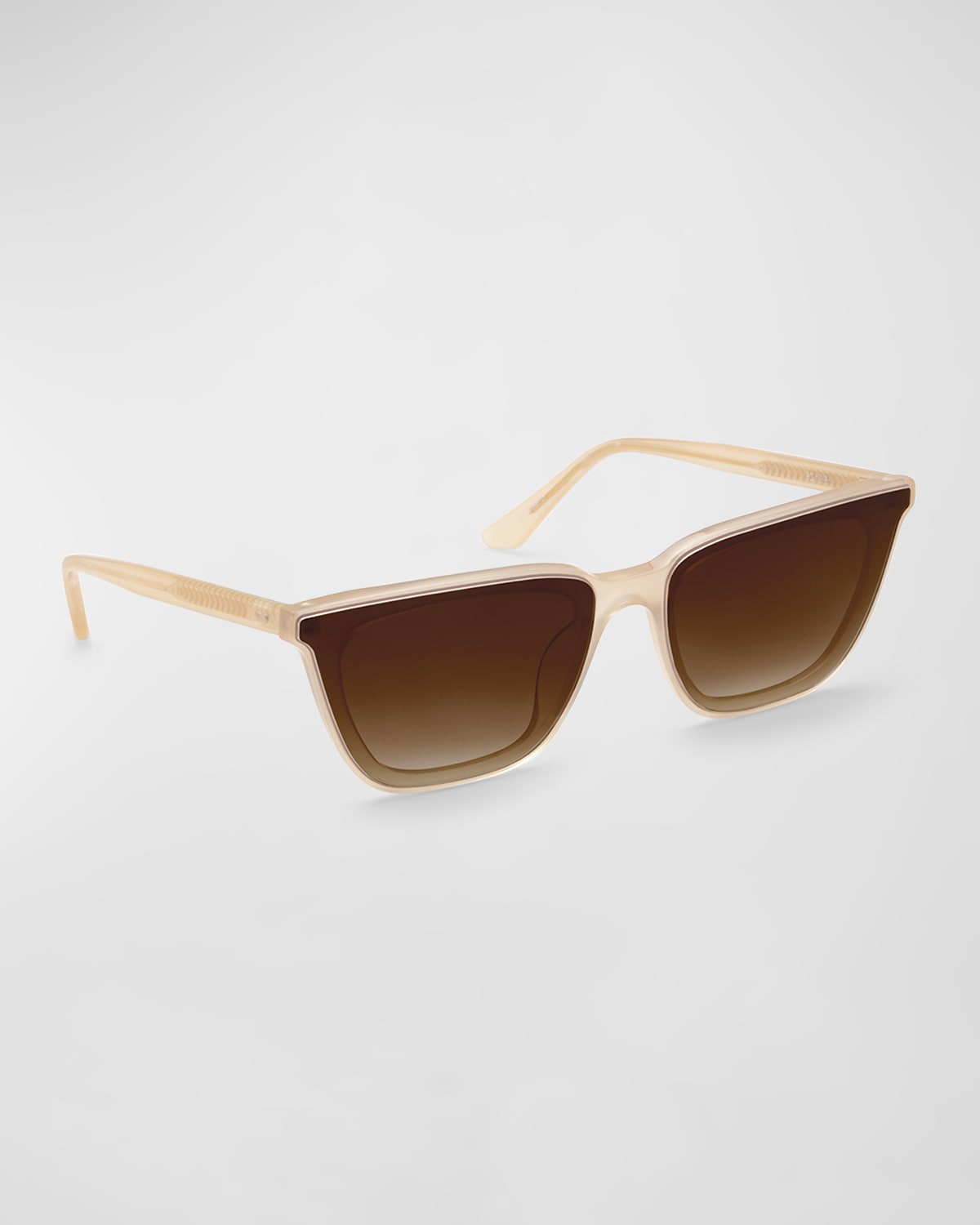 Krewe Bowery Acetate Cat-eye Sunglasses In Blonde