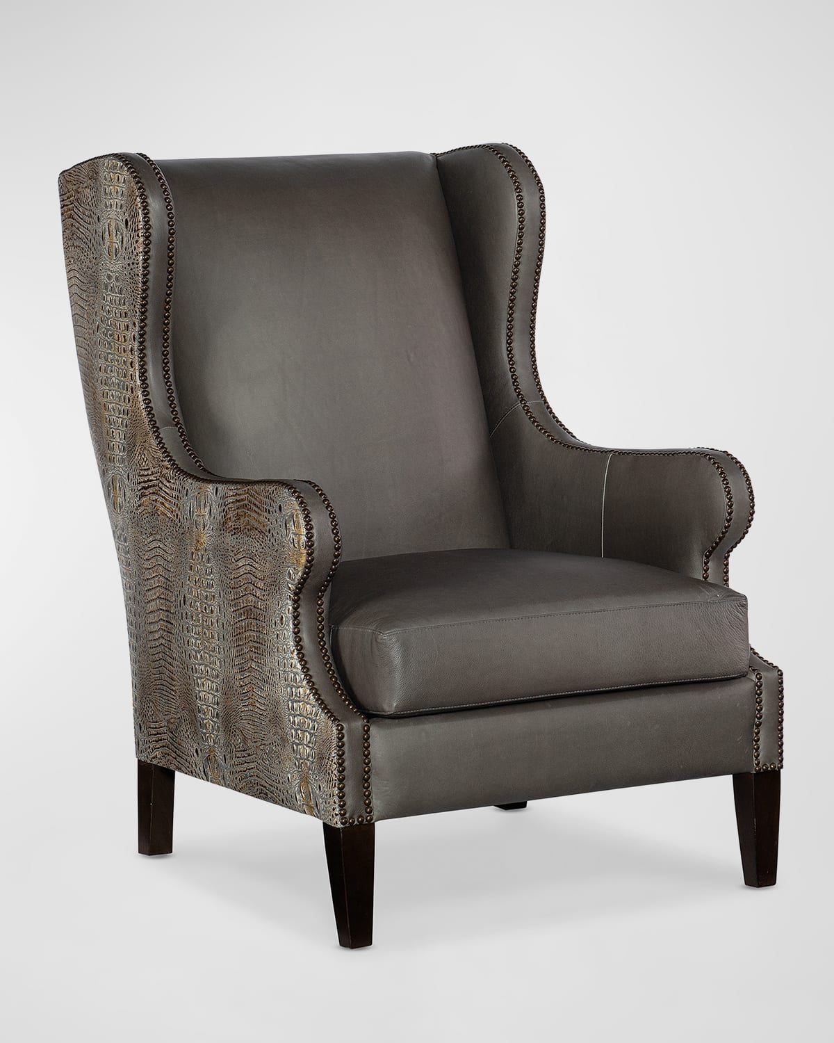 Adeleline Leather Wing Chair