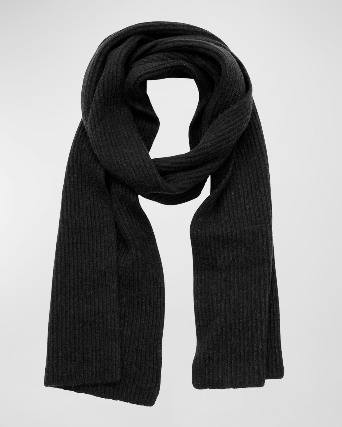 Men's Rib Cashmere Scarf