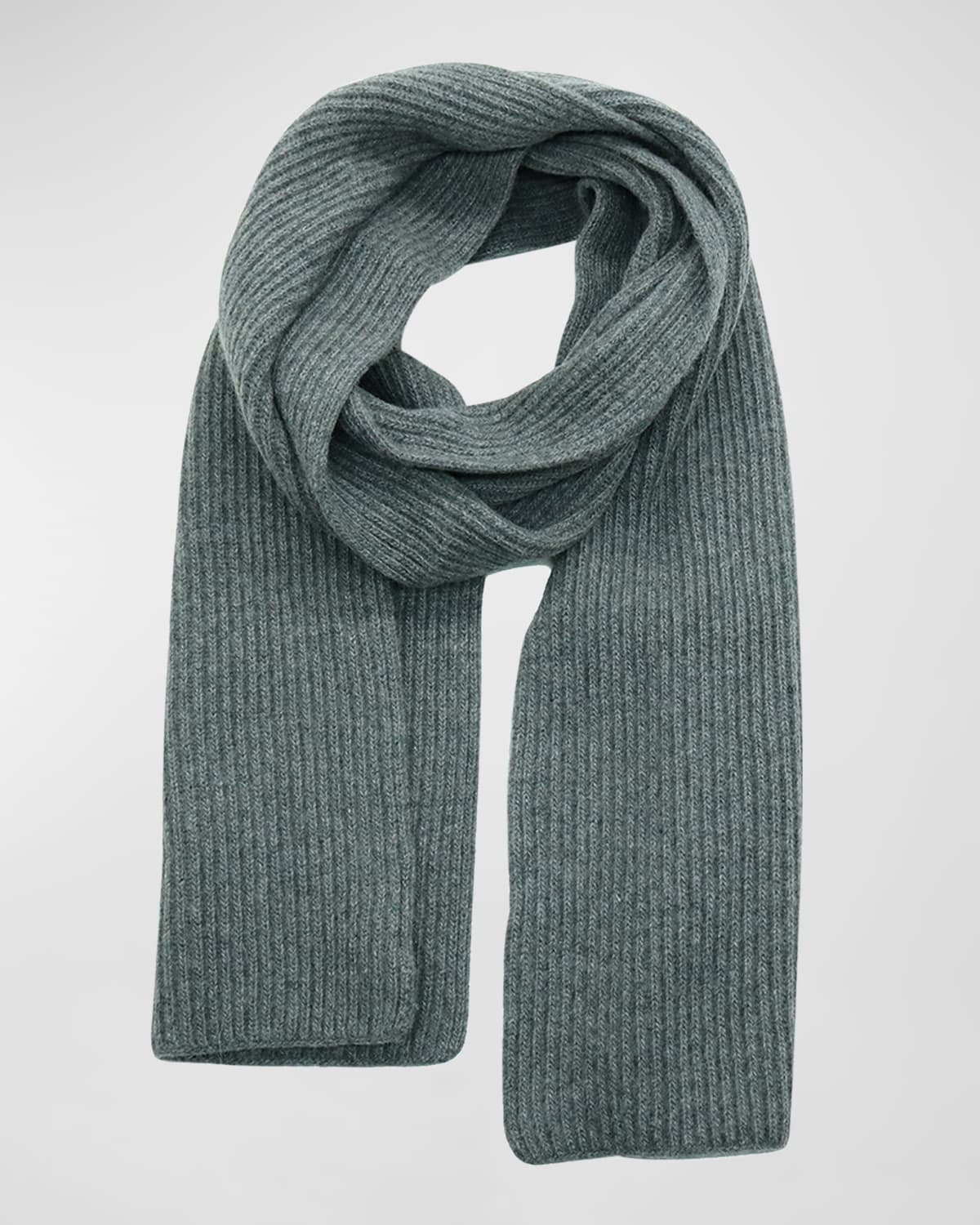 Men's Rib Cashmere Scarf