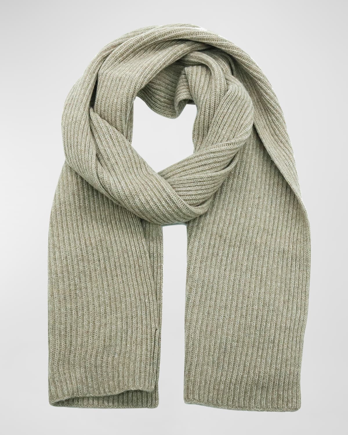 Men's Rib Cashmere Scarf