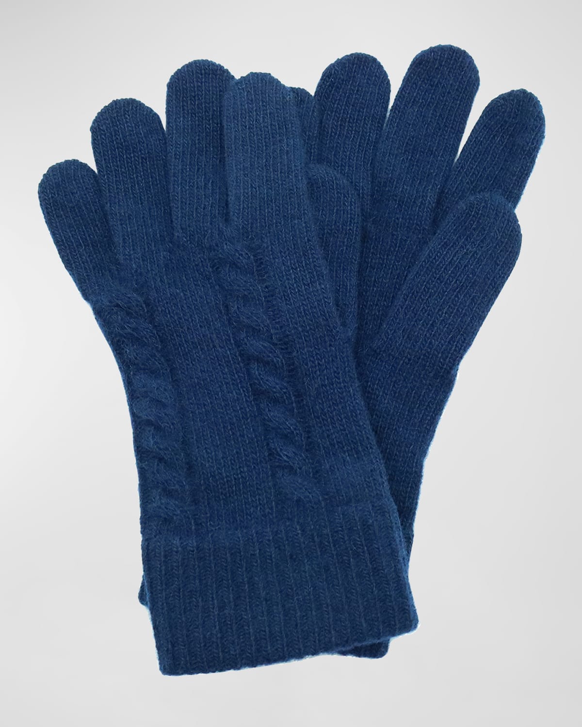 Men's Cashmere Cable-Knit Gloves
