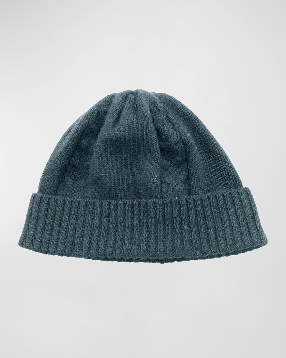 Portolano Men's Cable-knit Beanie Hat In Black
