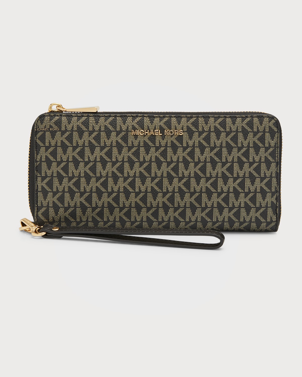 Travel Monogram Zip Continental Wallet