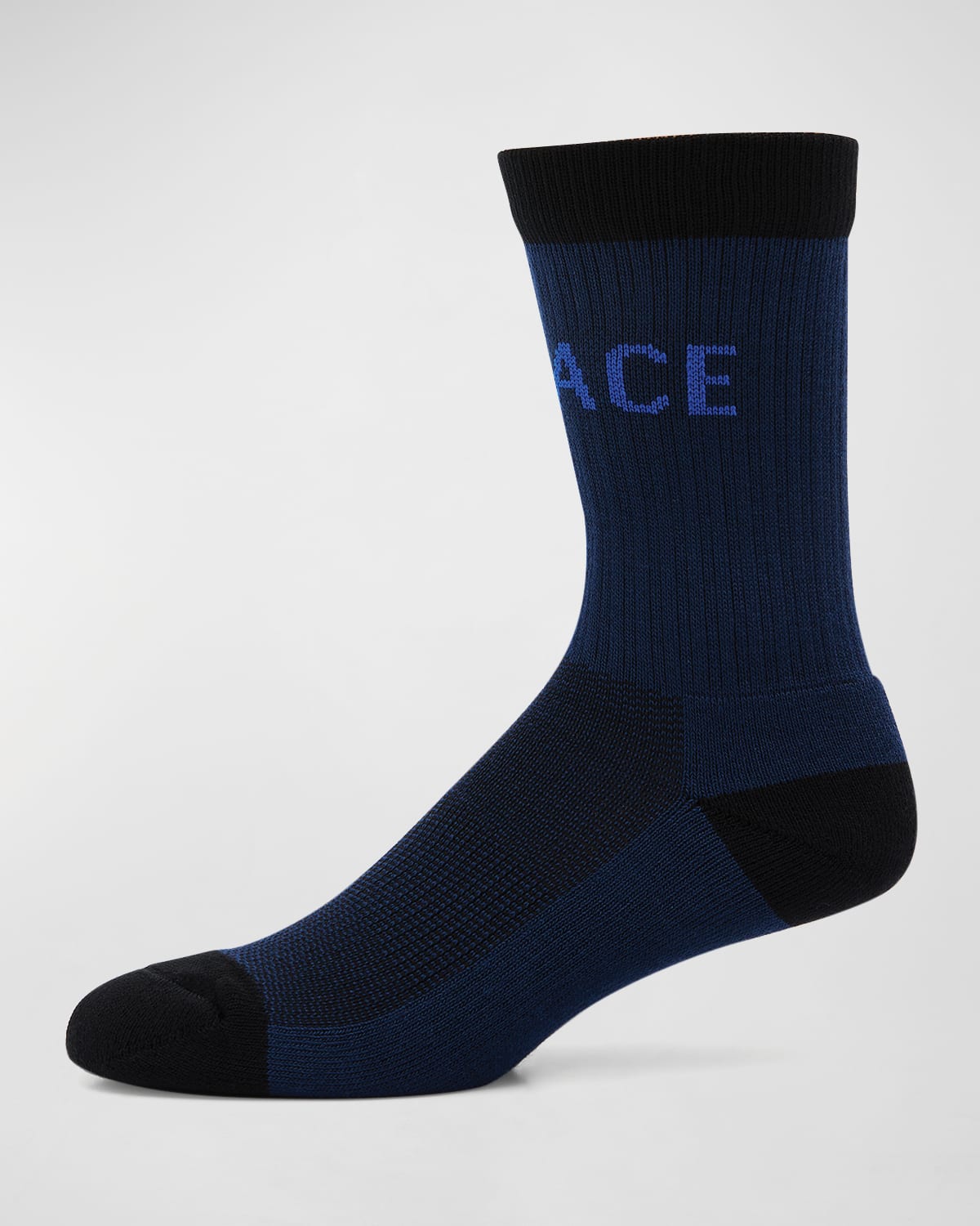 Men's Jacquard Logo Crew Socks