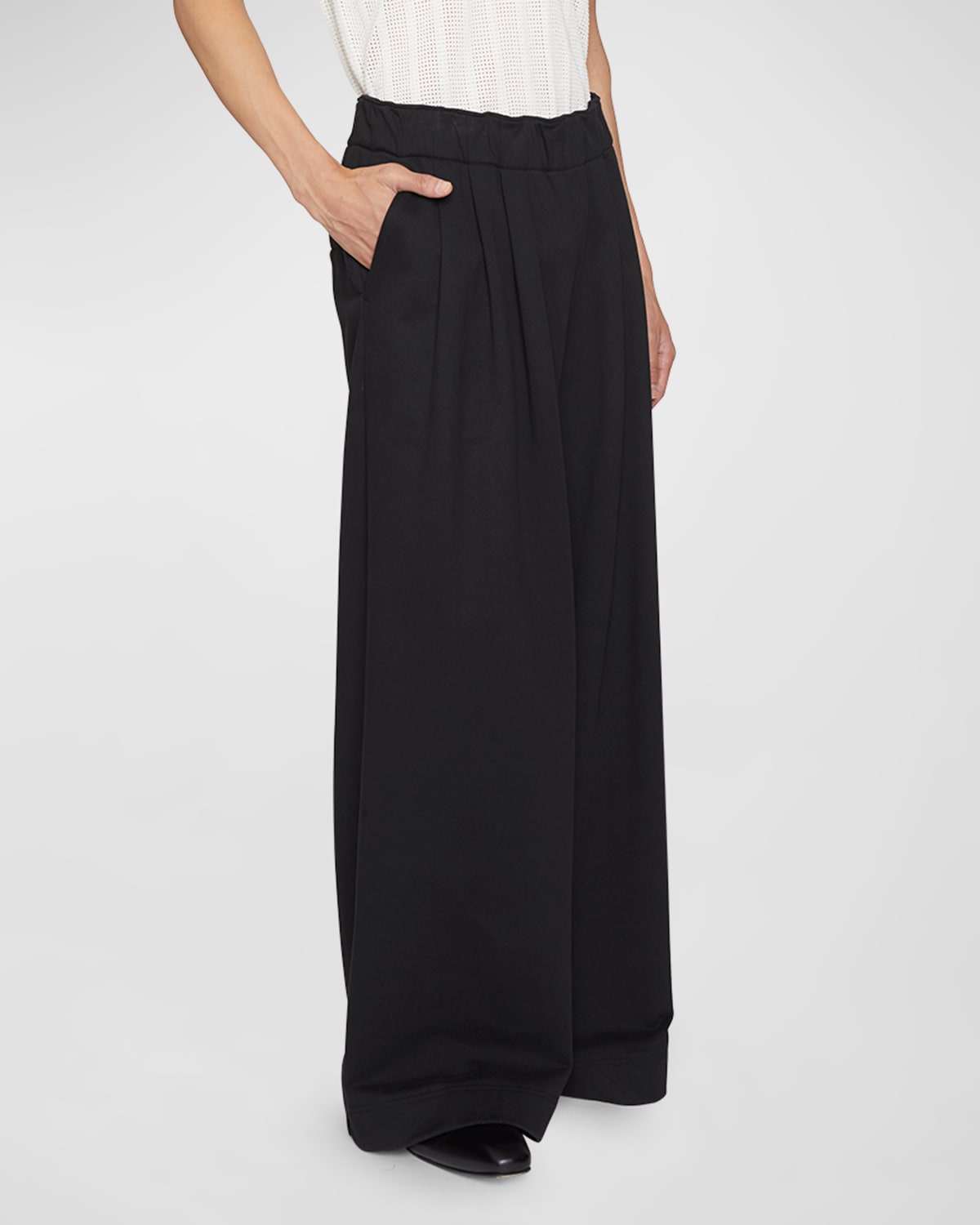 Dries Van Noten Men's Hama Baggy Pleated Sweatpants In Black