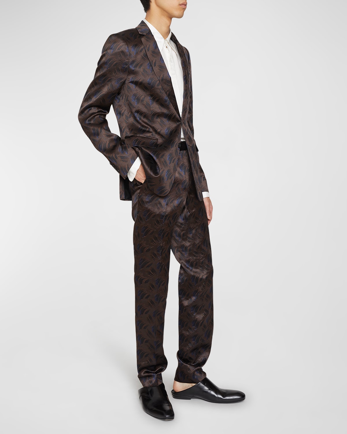 Men's Kayne Tie Jacquard Suit