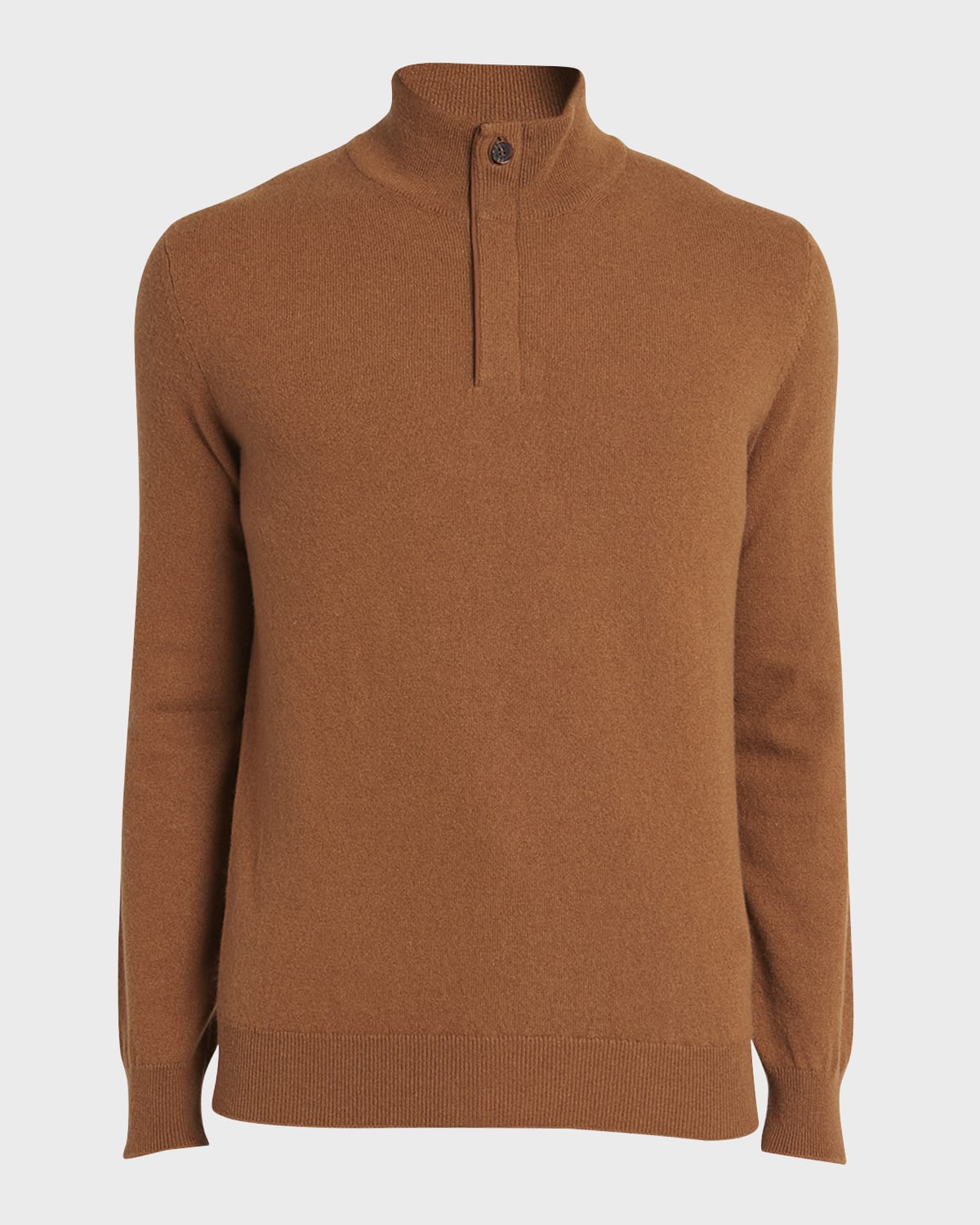 Zegna Pull À Col Montant Zippé En Oasi Cashmere Foliage Foncé Chiné In Dk Bge Sld