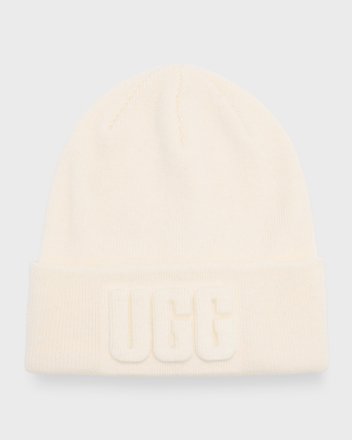 Ugg 3d Graphic Logo Wool-blend Beanie In Nimbus