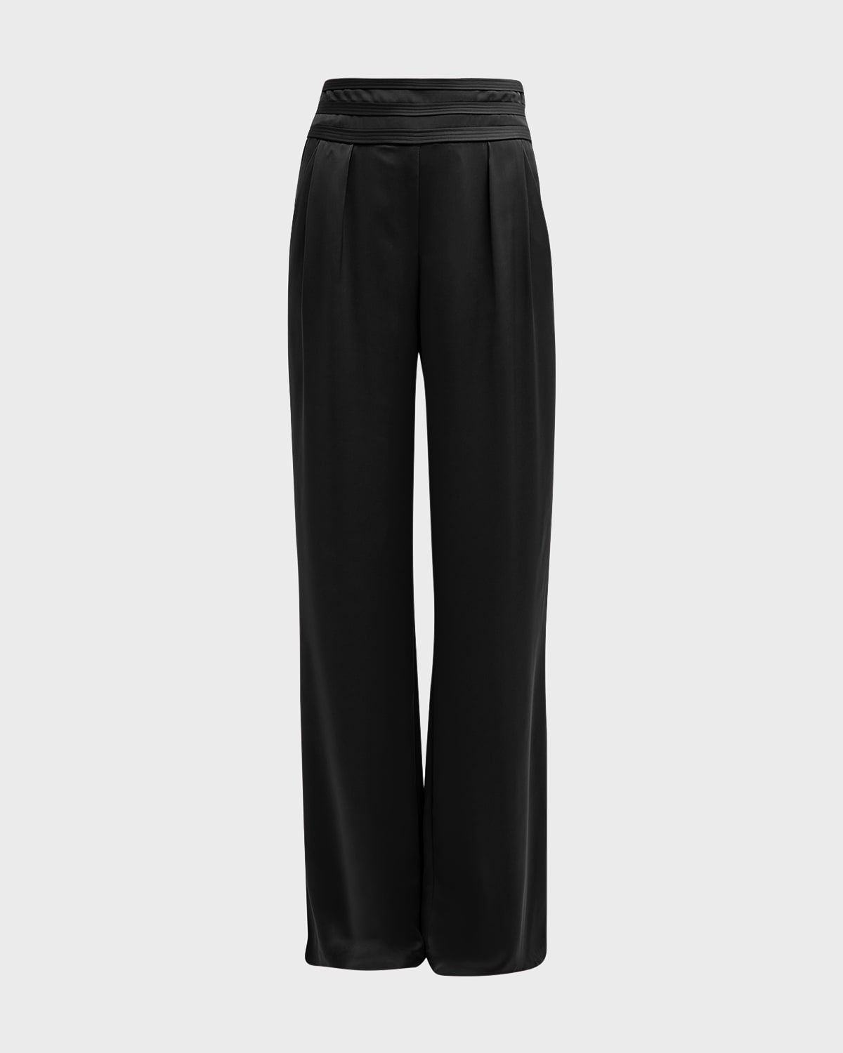 Ramy Brook Joss Crop Satin Pants In Black