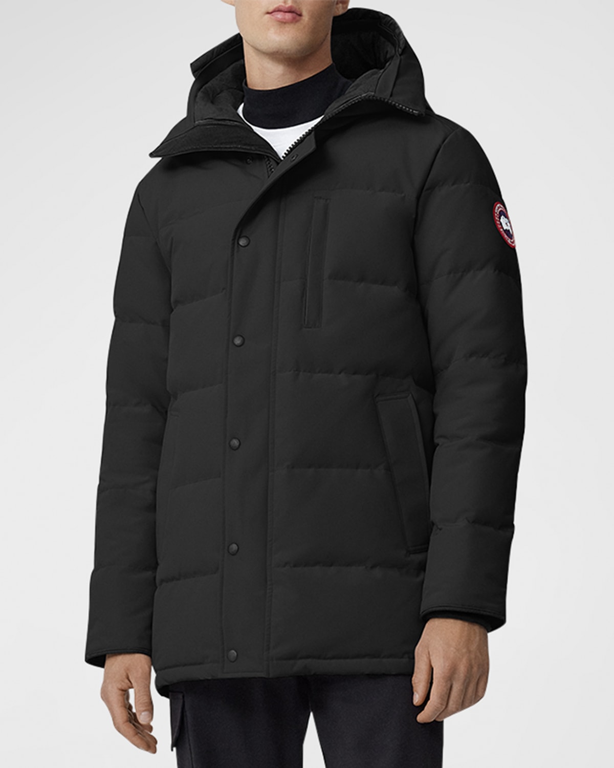 Shop Canada Goose Men's Carson Quilted Down Parka In Black