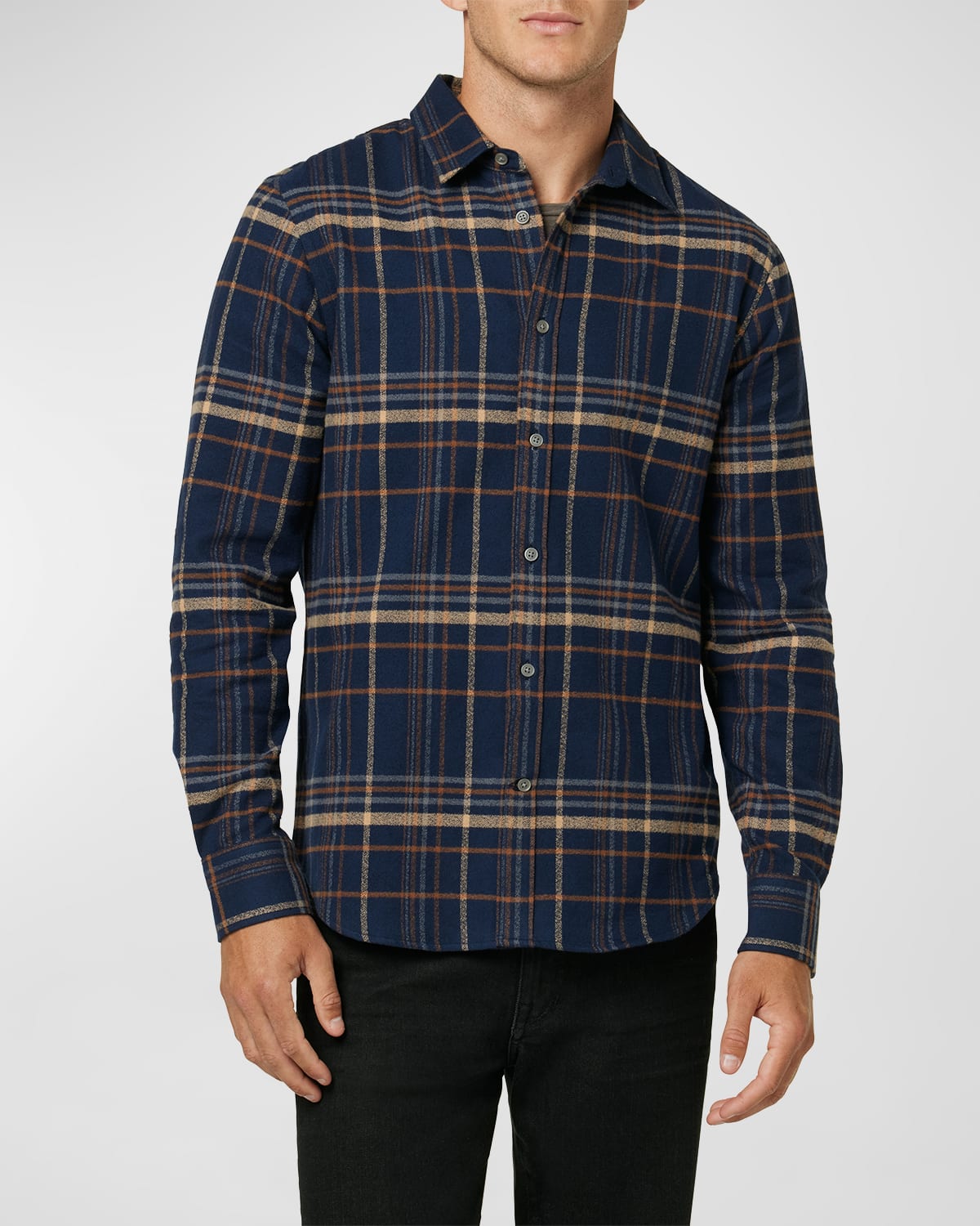 Men's Button Down Boucle Flannel Shirt