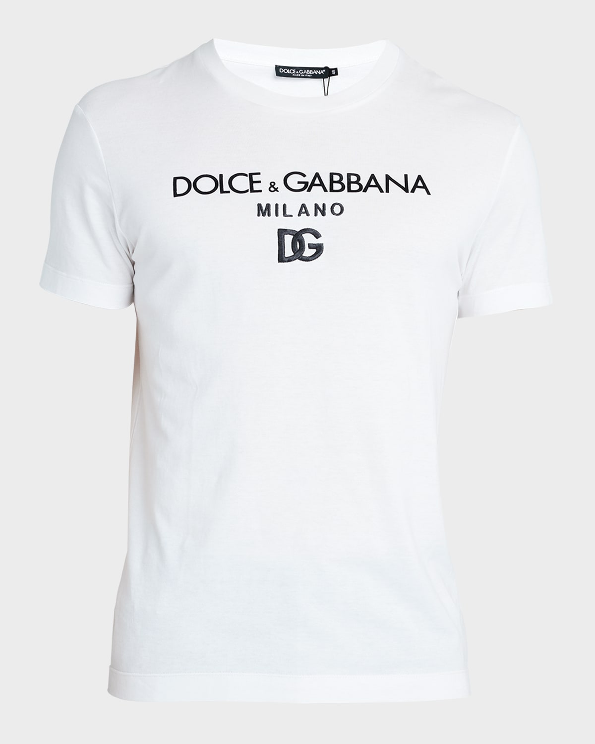 Dolce & Gabbana Men's Jersey Logo T-shirt In White