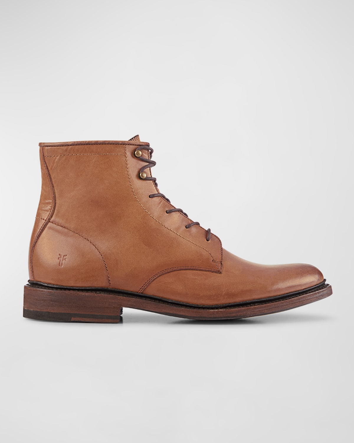 Frye Men's James Lace-up Leather Boots In Tan Leather