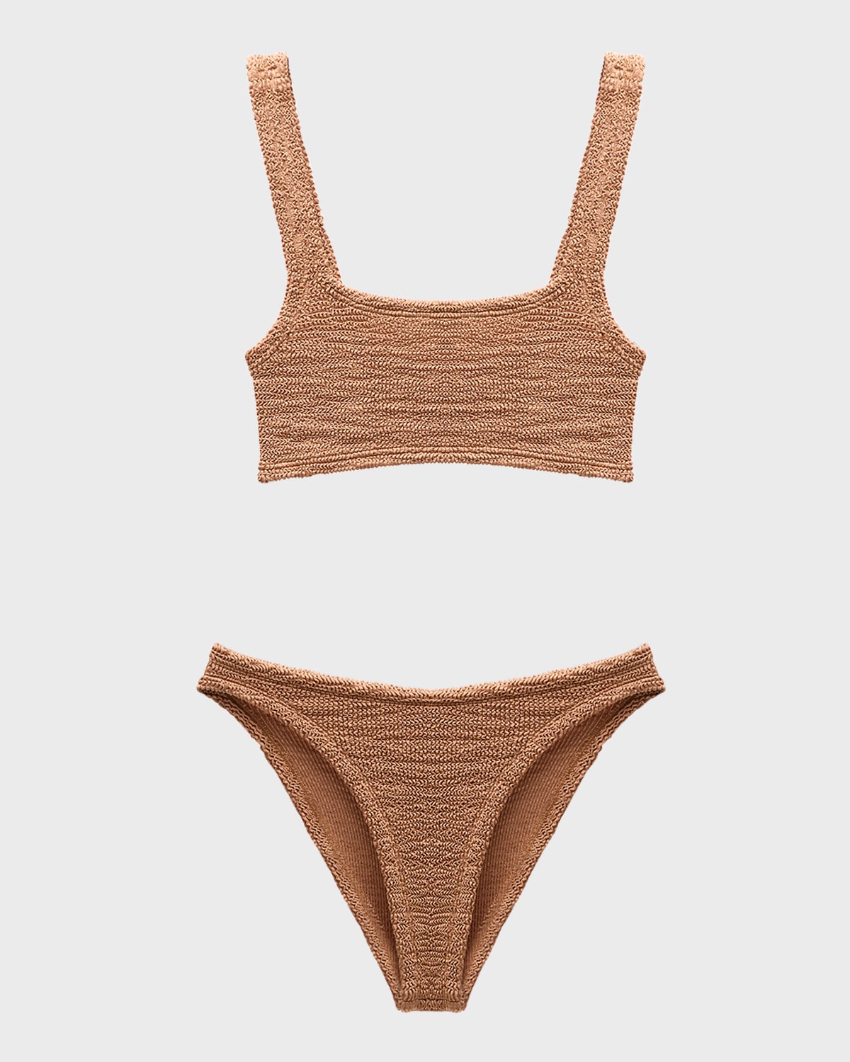 Hunza G Xandra Two-piece Bikini Set In Brown