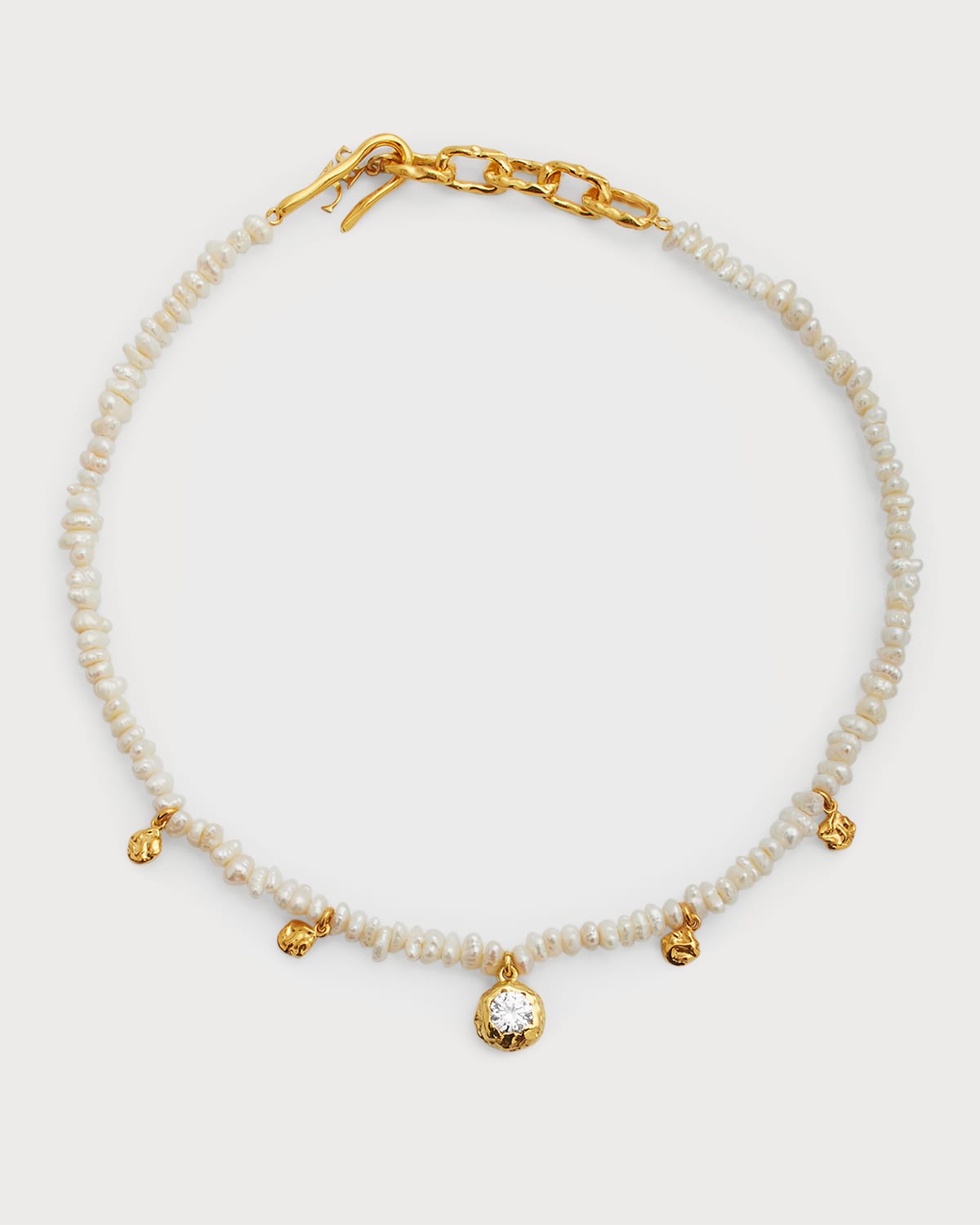 Joanna Laura Constantine Mini Pearl and Pendant Necklace