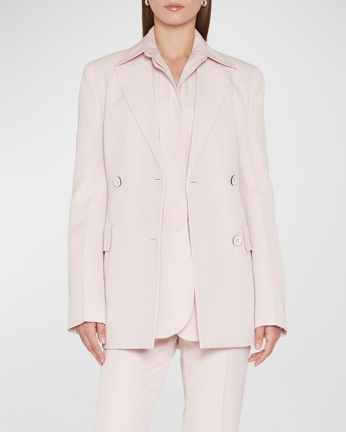 ジャケット JIL SANDER Double breast blazer jacket Pink Jil Sander Double Breast Blazer Jacket Blazer And Suits Pink