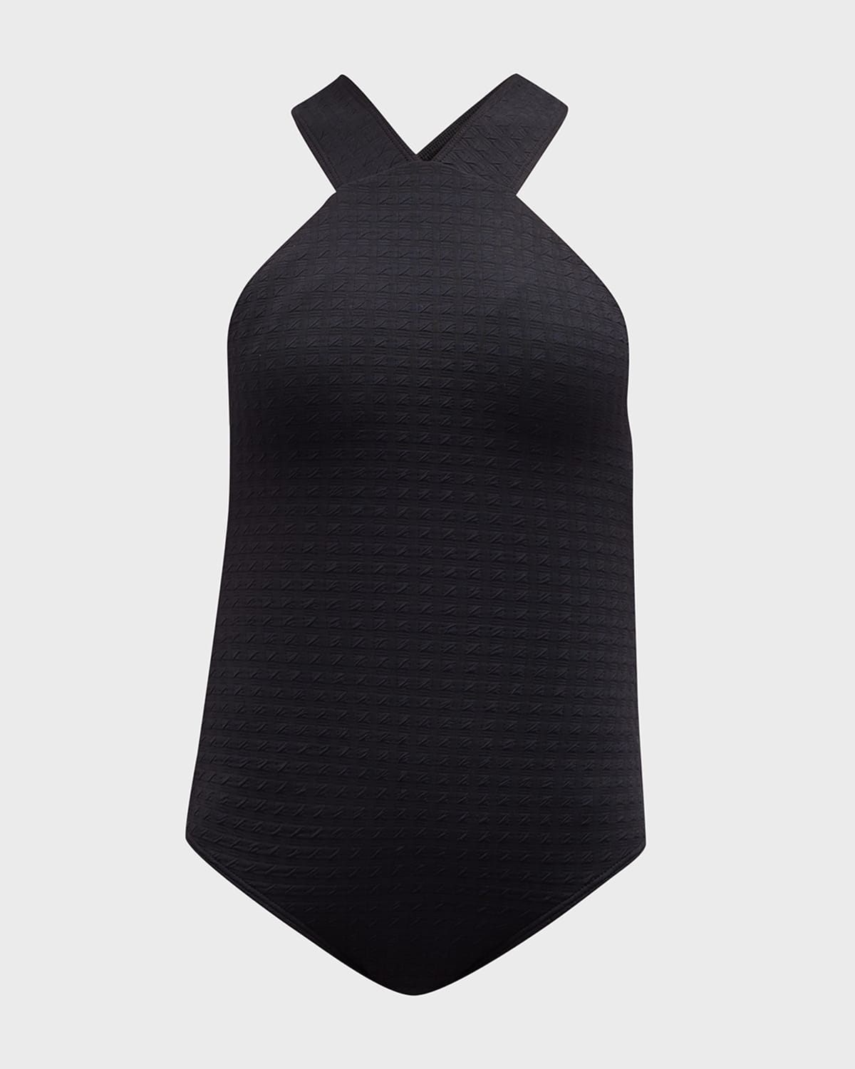 SHOSHANNA HIGH-NECK ONE-PIECE SWIMSUIT 