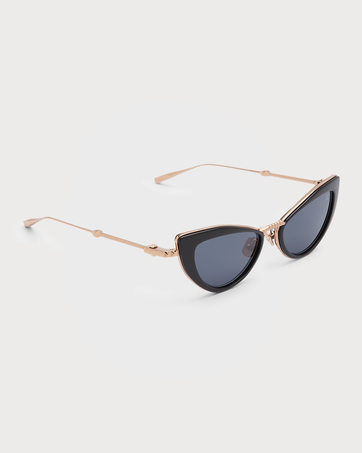 Valentino Garavani VIII Titanium & Acetate Cat-Eye Sunglasses