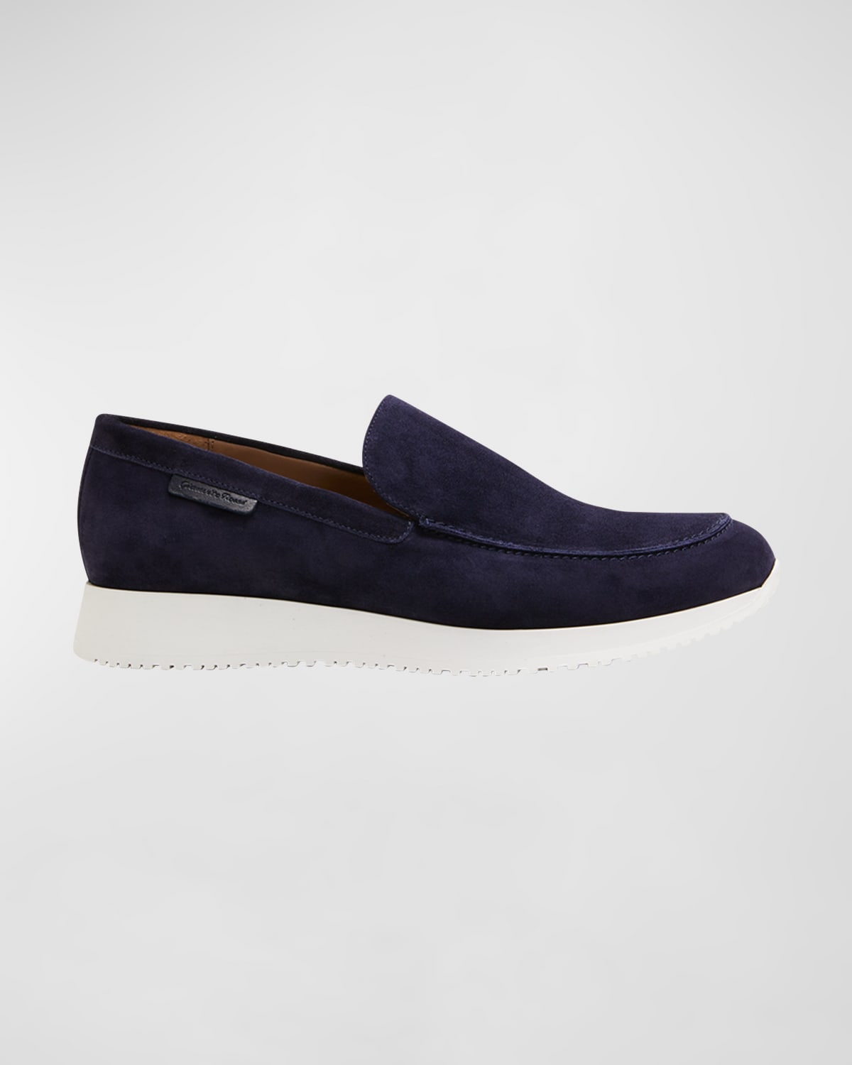 Men's Rubber-Sole Suede Loafers
