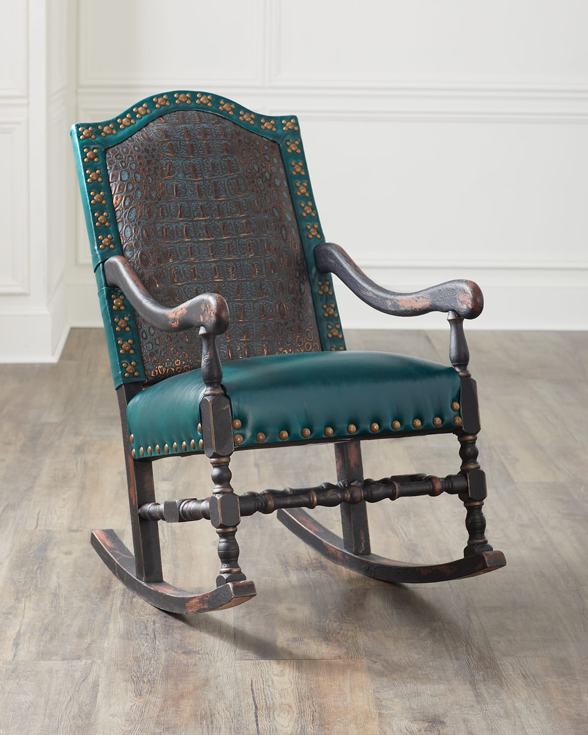St. Vincent Leather Rocking Chair