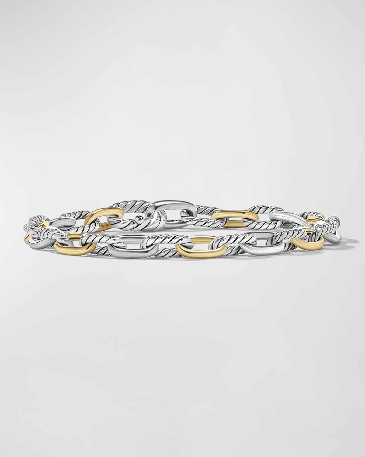 DY Madison Chain Bracelet in Silver with 18K Gold, 5.5mm