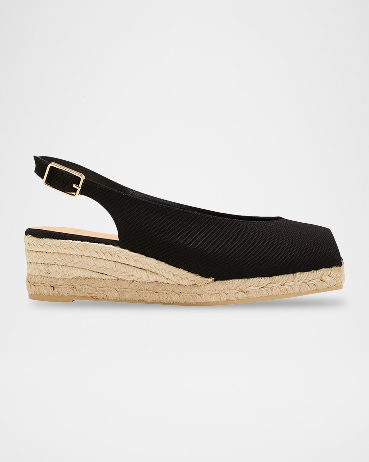 Castaã±er Dosalia Canvas Wedge Espadrilles In Black