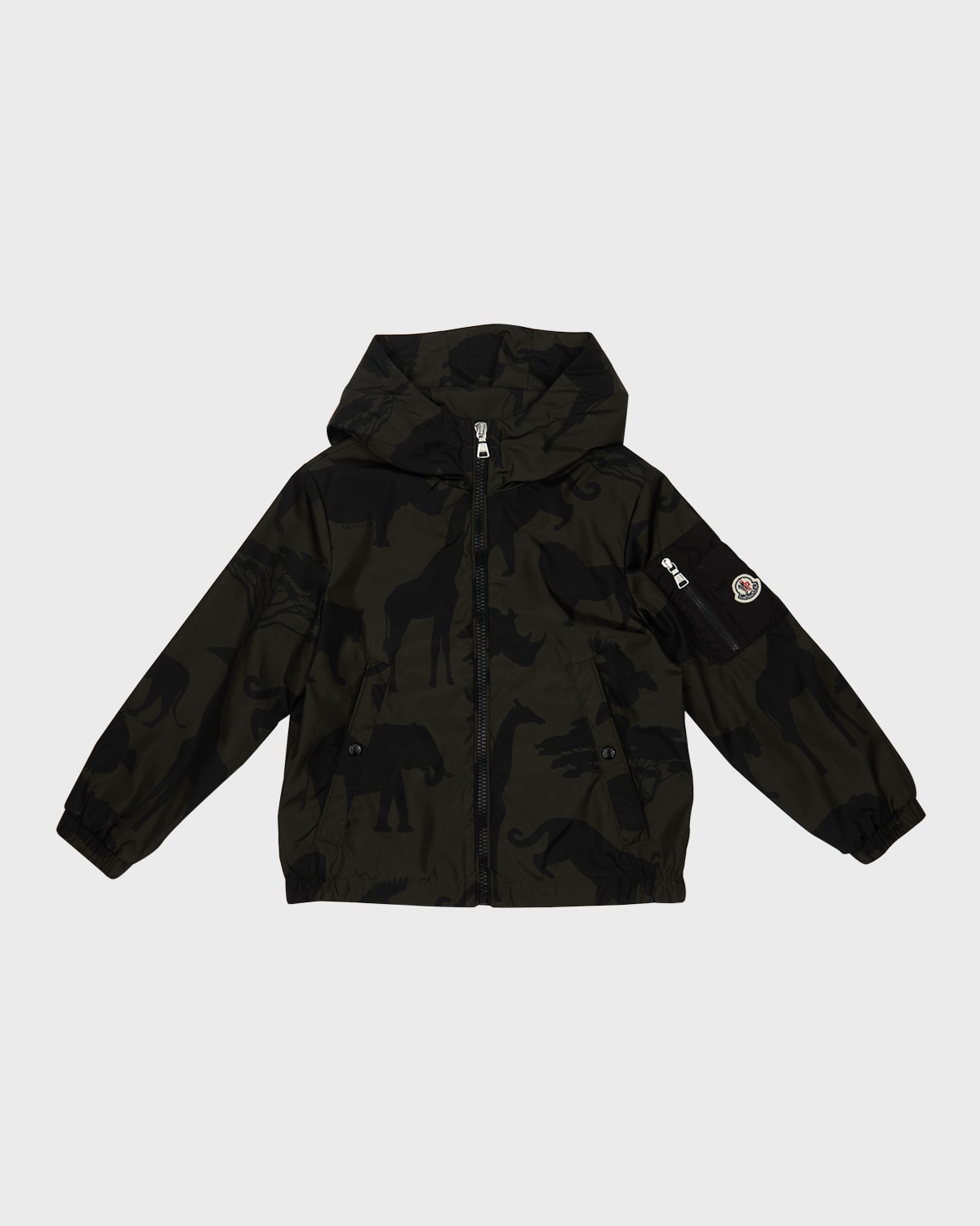 Boy's Eisaku Animal-Print Jacket, Size 4-6