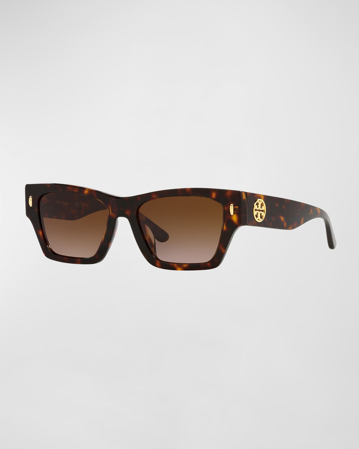 TORY BURCH RECTANGLE ACETATE SUNGLASSES - GRADIENT