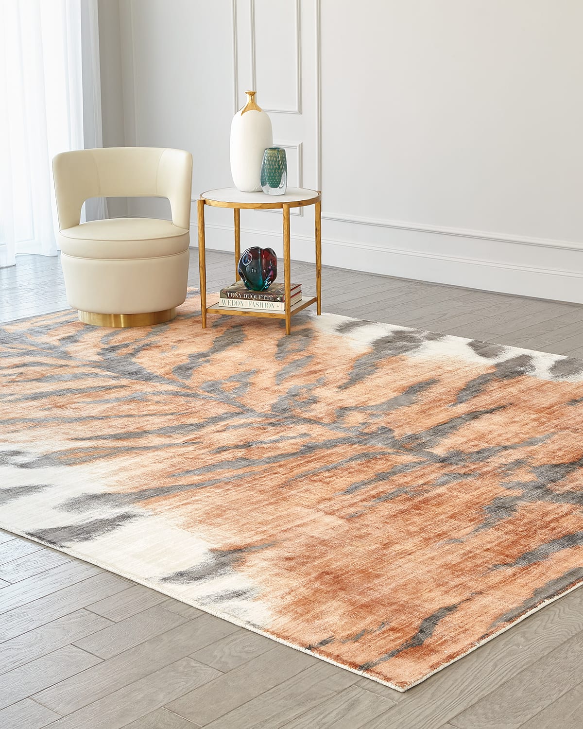 Tiger Stripe Hand-Woven Rug, 5' x 8'