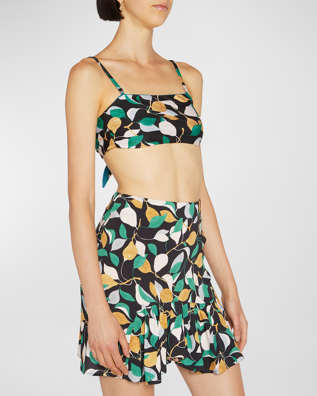 La Doublej 3-way Bandeau Top In Orchard