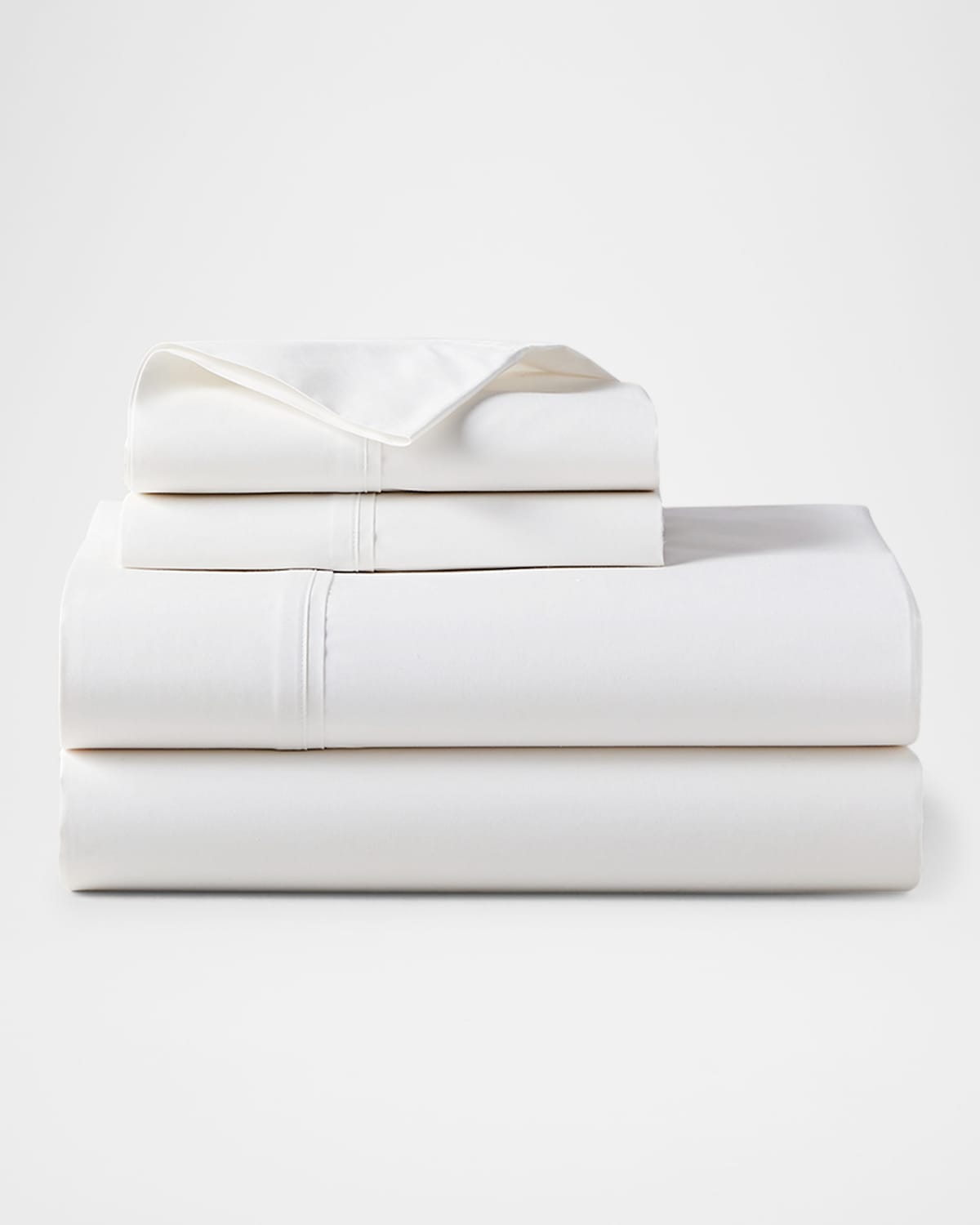 Ralph Lauren Organic 464 Percale Twin Fitted Sheet In Tux White