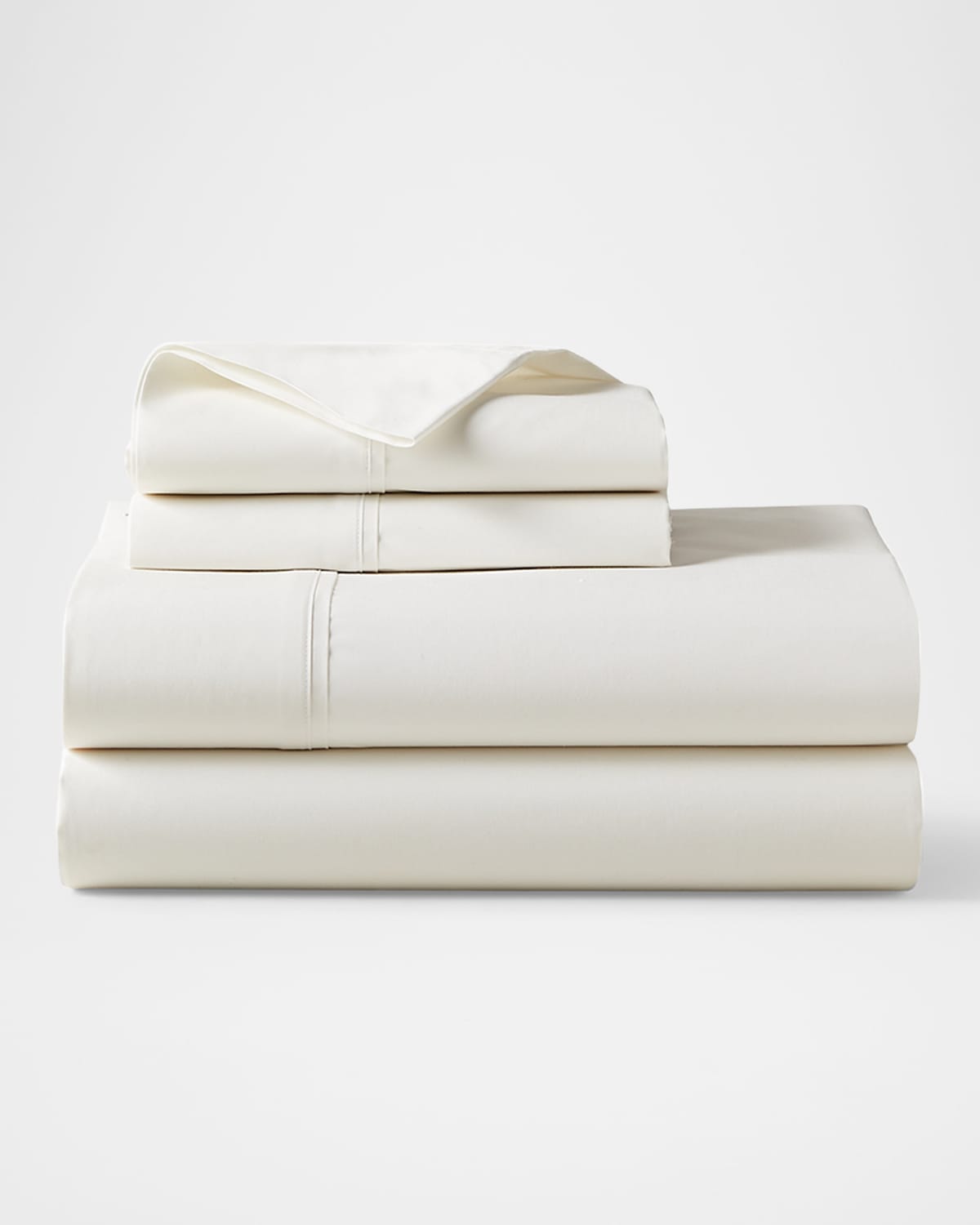 Polo Ralph Lauren Organic 464 Percale Twin Fitted Sheet In Alabaster