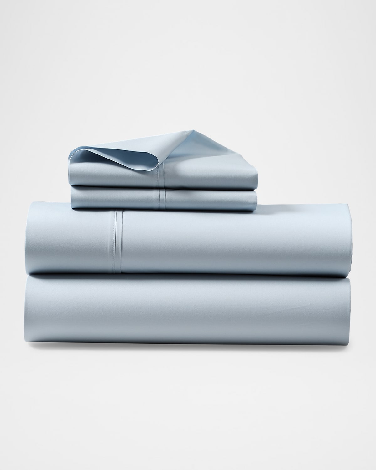 Polo Ralph Lauren Organic 464 Percale Full Flat Sheet In Pl Sky Blu