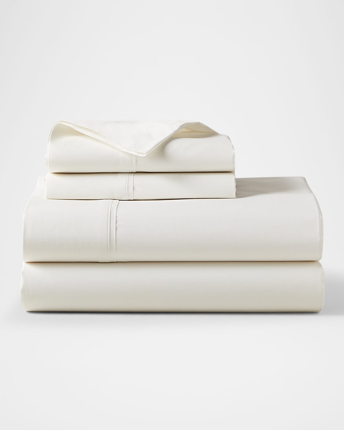 Polo Ralph Lauren Organic 464 Thread Count Percale Twin Flat Sheet In Alabaster