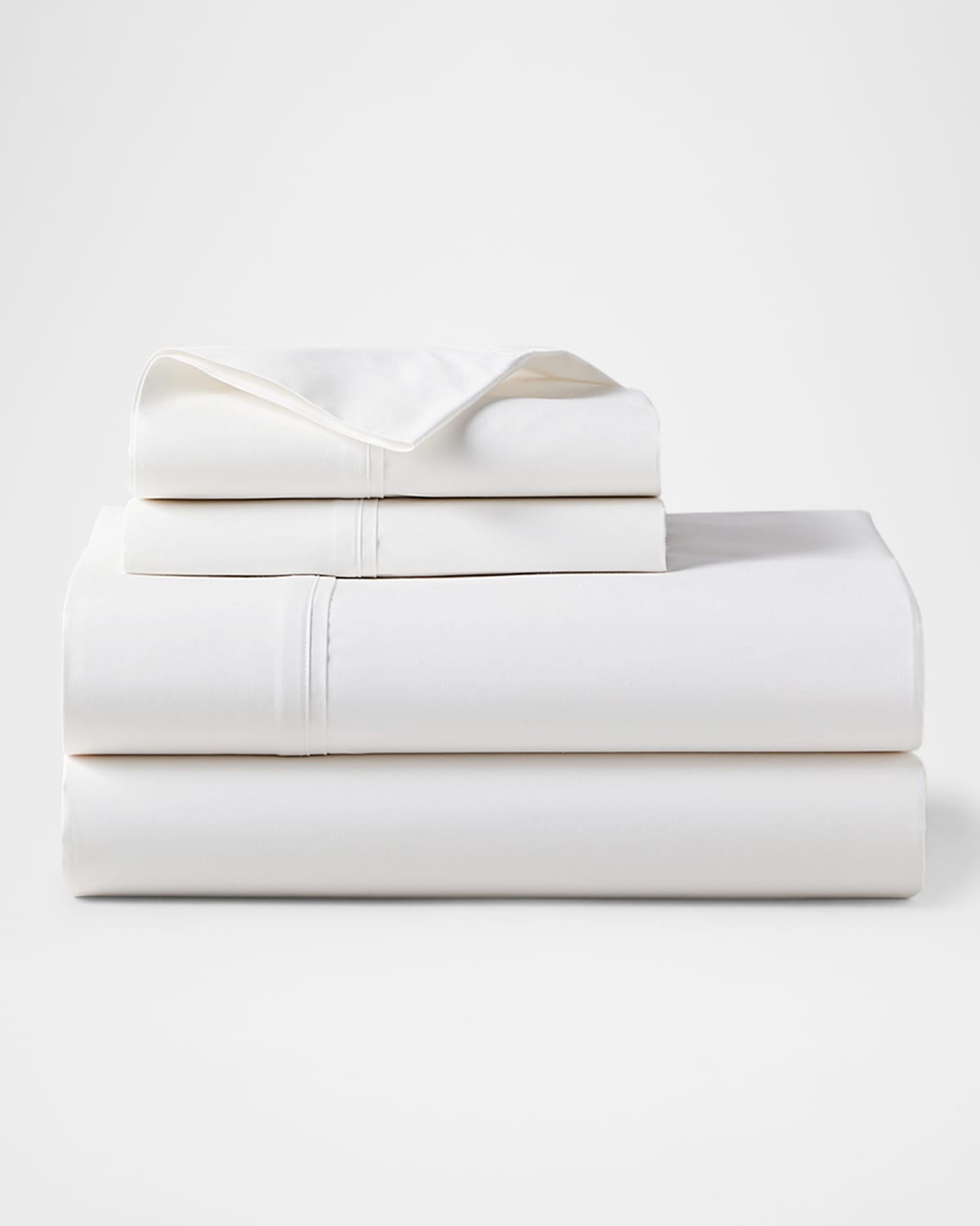 Ralph Lauren Organic 464 Percale Queen Flat Sheet In Tux White